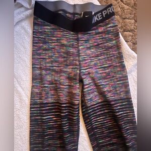 Nike Pro Hyperwarm Multi Color Legging Size Small